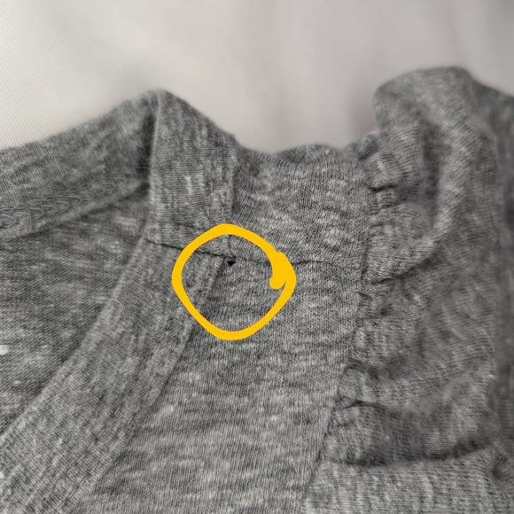 LOFT Gray Ruffle Sleeve Top - Picture 10 of 10